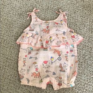 Mud Pie Circus Baby Onesie Size 3-6 Months
